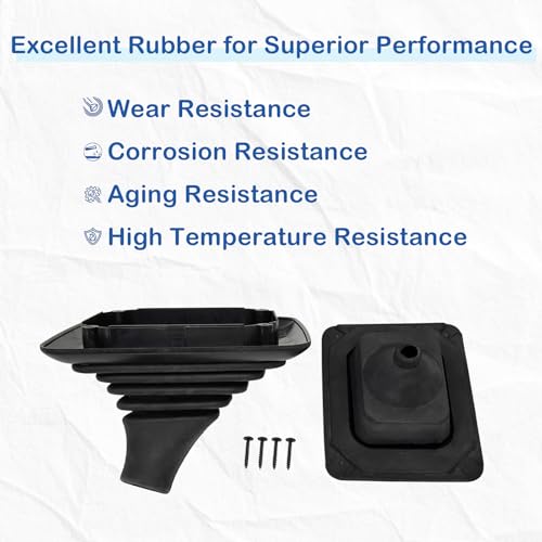image for ASKALL Transmission Shifter Lever Boot with Mouting Bracket Compatible