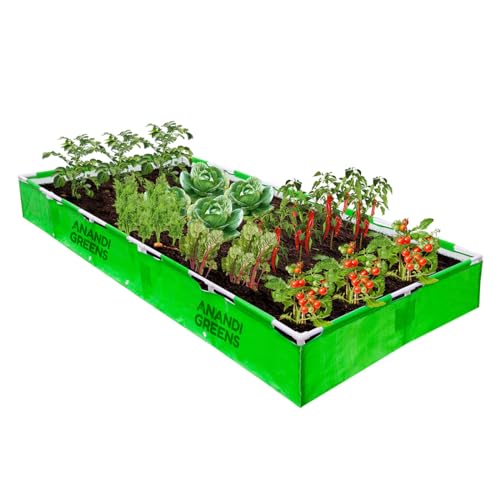 Anandi Green's HDPE UV Protected 360 GSM Green Color Rectangular ...