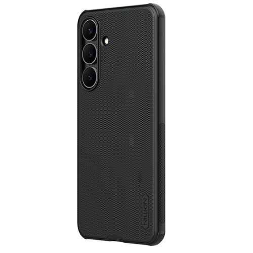Image of Nillkin Case for Samsung Galaxy S25 FE (6.7 inch Inch) Super Frosted Shield Pro Hard Back Soft Border (PC + TPU) Shock Absorb Cover Raised Bezel Camera Protect PC Black