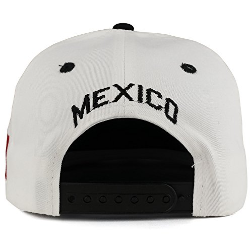 Image of Hecho En Mexico Eagle 3D Embroidered Flat Bill Snapback Cap