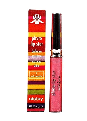 Sisley Phyto Lip Gloss Star Extreme Shine for Women, 2 Pink Sapphire, 0.2 Ounce