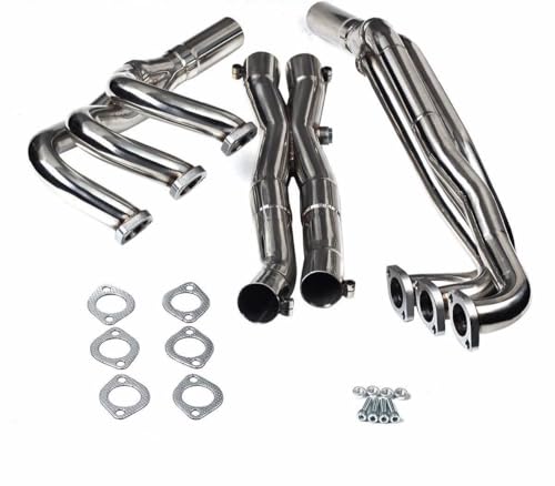 Stainless Steel Performance Exhaust Header Manifold For BMW E30 320I 323I 325 325I 325IX 325E 325ES, 1988 1989 1990 1991 1992 1993,Pipe for BMW E30 2.5L / 2.7L L6