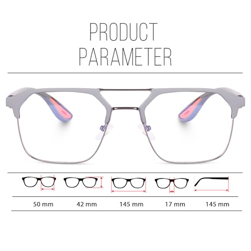 Image of Blue cut Light Blocking Glasses | Anti Glare Eyewear | Uv Protection Eye Glass For Men | Computer Glasses For Mobile /laptop Use |