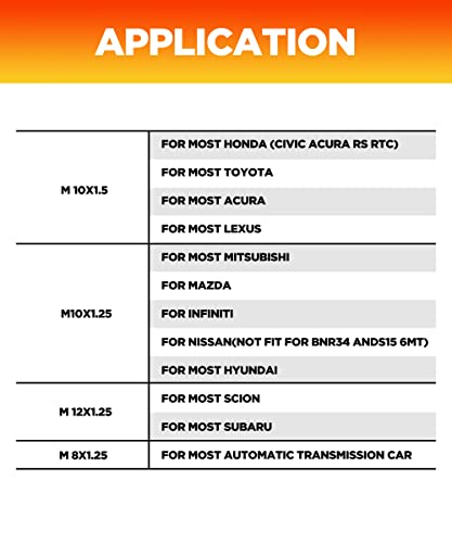 Yakefly Z Star Manual Gear Stick Shift Knob,Z Stars Shift Knob With M8X1.25 M10X1.5 M10X1.25 Adapter,Universal Round Ball Gear Shifter Knobs (4 Star) #TOP4