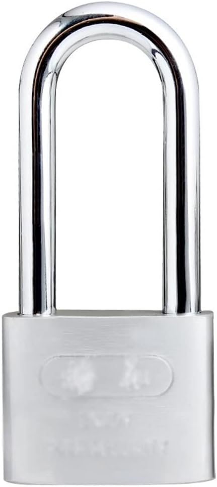 Heavy Locks Stainless Steel Padlock for Outdoor Use, 2.3in Inch Wide Body, Long Shackle, Keyed Different- Stainless Steel Body U-Locks for Bicycles