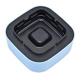 Purificador de Cenicero, Purificador de Aire de Iones Negativos Limpiador de Cenicero Eléctrico Apagado Automático Alimentado por Batería para la Oficina del Automóvil en el Hogar (Azul)
