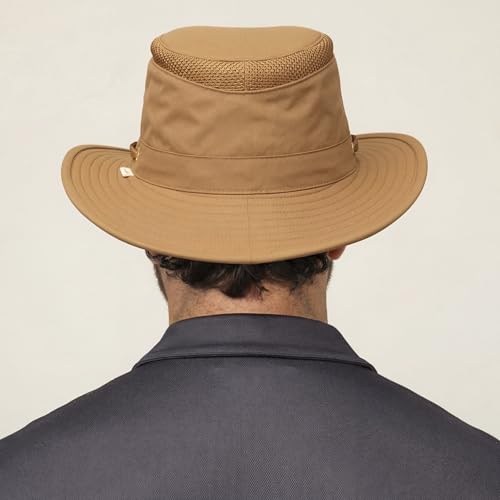 Image of Tilley Womens Ltm5 Airflo Medium Brim Recycled Sun Hat, Olive, 7.75 US
