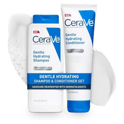 Image of CeraVe Gentle Hydrating Shampoo and Conditioner Bundle, With Ceramides, Niacinamide & Hyaluronic Acid For Soft, Healthy Looking Hair & Scalp, Sulfate Free & Color Safe, For All Hair Types