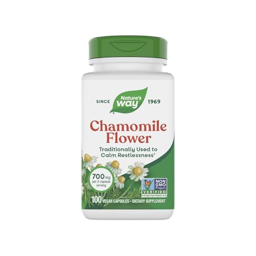 Nature's Way Chamomile Flower - 700 mg per 2-Capsule Serving-...