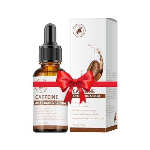 Caffeine Eye Serum Under Eye Treatment Serum for Moisturizing Anti-Aging Brightening Eye Serum, Caffeine Eye Cream for Wrinkles, Dark Spots and Dark Circles Beauty Skin Care