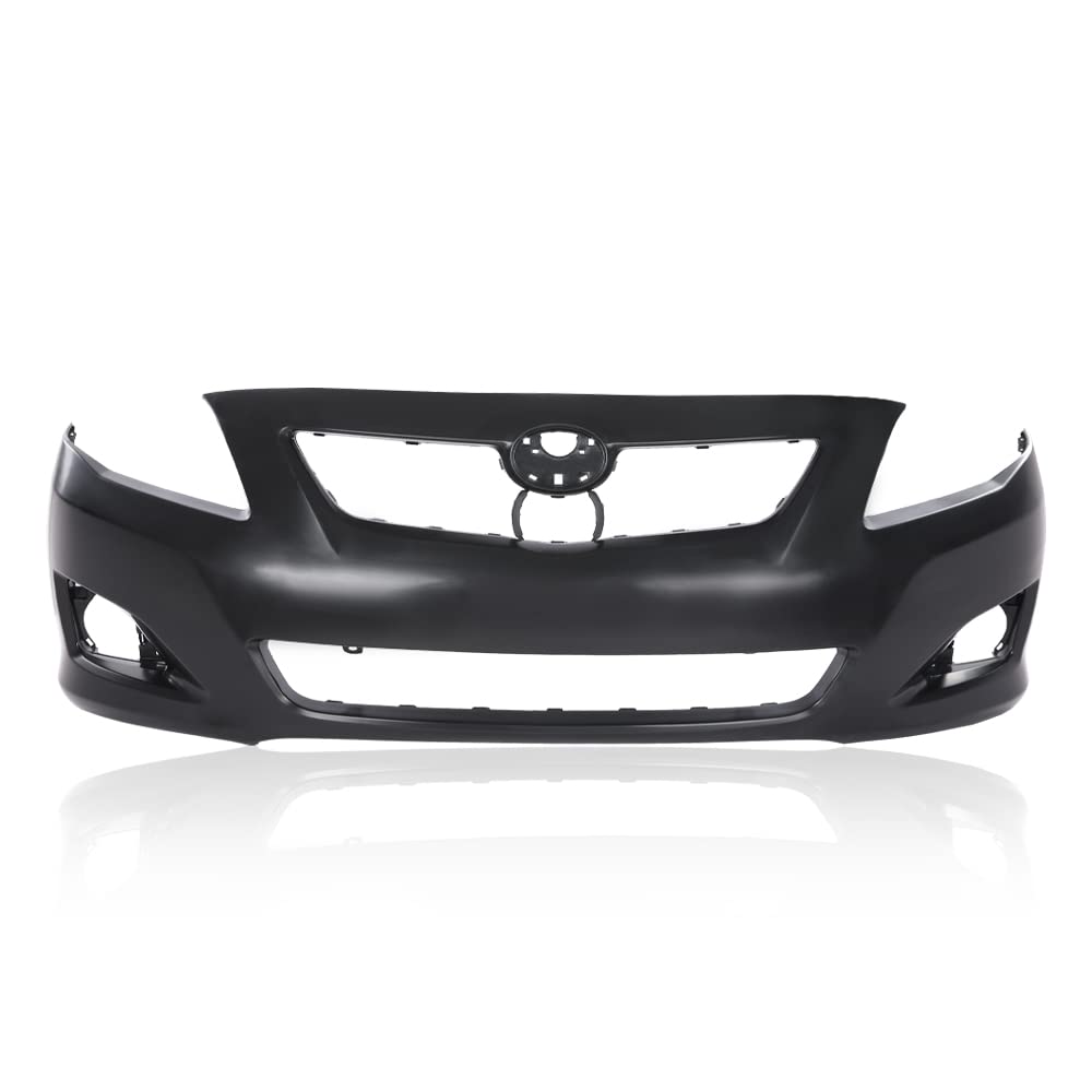 G-PLUS Front Bumper Cover Fascia Compatible with Toyota Corolla Sedan 2009 2010 Will NOT Fit S/XRS Models Black Primered Bumper Cover 615343423104 TO1000343 5211902990