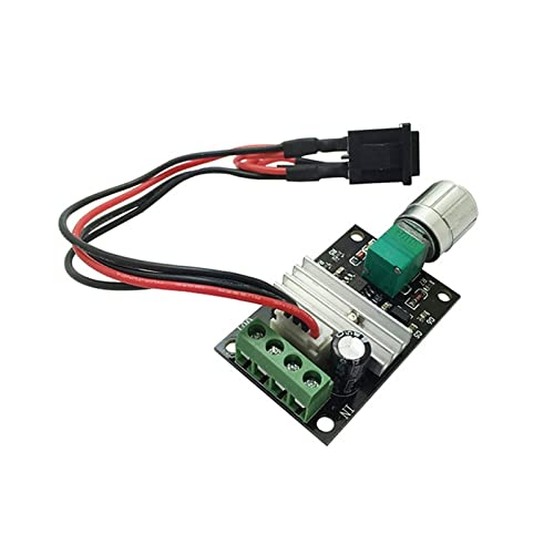 Controlador de velocidad de motor CC 3A PWM ajustable de 6V a 28V con interruptor de marcha 2