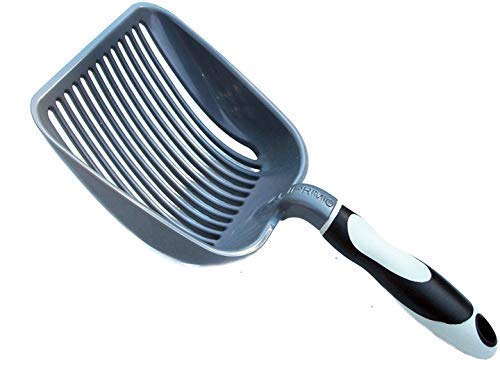 Sifter W/ Deep Shovel Cat Litter Scoop - Designed By Cat Owners - Durable Plastic Cat Litter Scooper For Litter Box - Lifetime Warranty. Solid Strong Handle. By Iprimio. Patented Kitty Litter Scoop #TOP21
