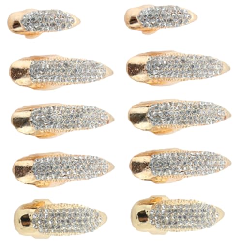 Bagues griffe homme en alliage or YARNOW (lot de 10) pour performance scénique