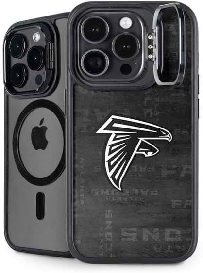 Skinit Kickstand Phone Case Compatible with iPhone 14 Pro Max - Officially Licensed NFL Atlanta Falcons Double Vision Design