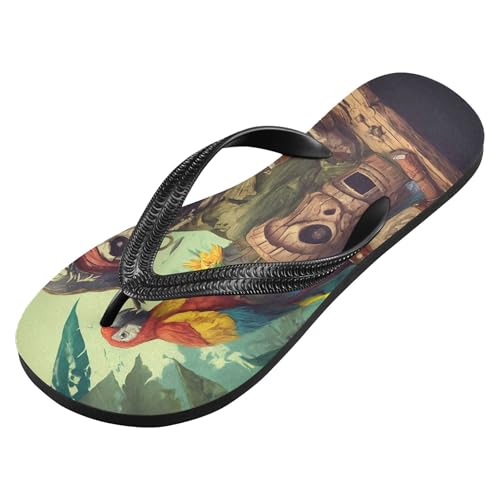 Burbuja Pirates Drinking Flip Flops for Women Men, Soft Thong Sandals Rubber Slippers for Pool Beach Essentials2