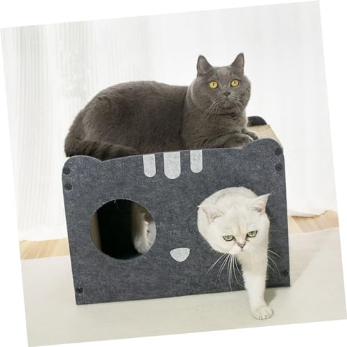 BCOATH Arranhador Gato Areia Para Gatos Casa Arranhadores Para Gatos Esconderijo Arranhador Gato Cam