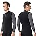 REALON Wetsuits Top Jacket Women Men 2mm Neoprene Long Sleeve Shirt 3mm Front Zipper Vest Wet Suit Keep Warm for Adult Youth Kids Diving Surf Swim Water Sports