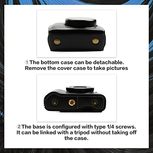 Funda de Protección de Cuero para Canon G7X Negra - Fernando Cortés