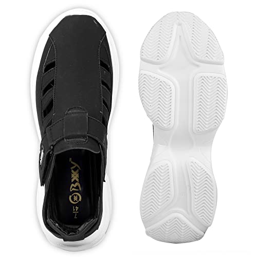 Image of BXXY Men's Casual Roman Sandals with Light Weight Eva Sole and Suede Upper Material.