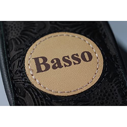 CORREIA BASSO GUITARRA, VIOLÃO, BAIXO VT SL 52 FLORAL PRETO