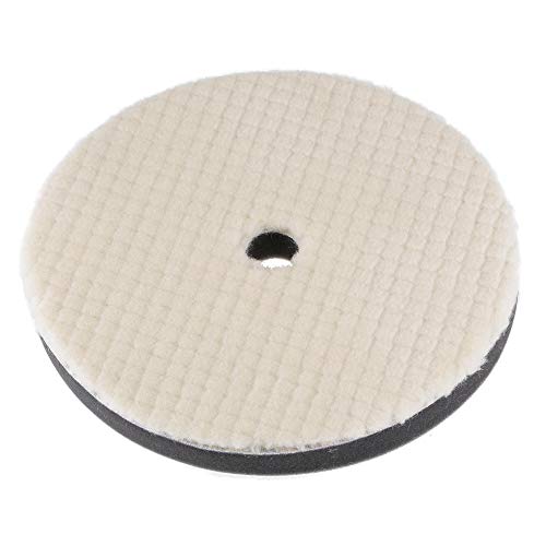 Image of sourcing map 7" Wool Felt Sponge Polishing Pad Hook and Loop Buffing Wheel with Hole Medium Polishing for Orbital Polisher Buffer