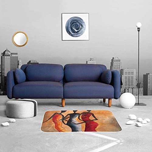 Vbfofbv Rug For Bedroom, Bath Mat, Kitchen Rug, Washable Throw Rug For Kitchen, Laundry, Doorway, Porch, African Women Oil Painting Art Ethnic Vintage #TOP3