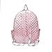 Glove It Women’s Quilted Tennis Racquet Backpack – Lightweight Padded Nylon Bag with Front Racquet Compartment, Side Pockets, Hidden Fence Hook & Reinforced Bottom - Pink