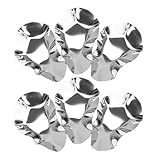 LALADEFIEE Platos de Ostras de Acero Inoxidable 6 Piezas Cuencos para Mojar Salsa y Condimentos Reutilizables y Apilables Tamaño Estándar Aptos para Hornear y Servir Mariscos en Cocina y