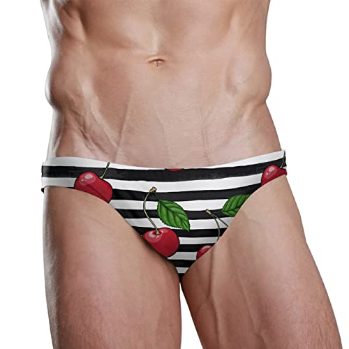 Oyihfvs Men Swim Brief Trunks Bikini Underwear Swimwear Thong Swimsuit Shorts(S-3XL)2