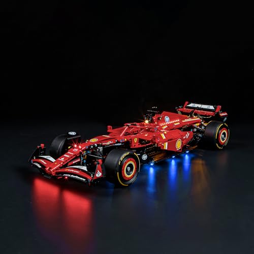 BRIKSMAX Kit de iluminación LED para Lego Technic Coche Ferrari SF-24 F1 - Compatible con Lego 42207 Building Blocks Model- No incluir el Conjunto de Lego