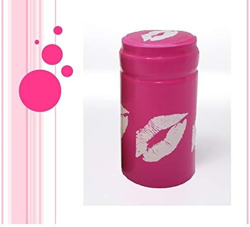 Hobby Homebrew30 Pack PINK KISS SWAK"Sealed with a Kiss" SHRINK CAPSULES 30 PVC Caps for Wine Bottles