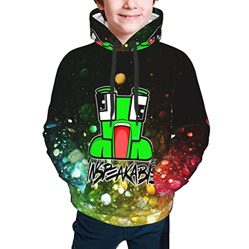 Boys And Girls Fashion Sweatshirt 3D Printing Teen Game Hoodie Sports Tops 2-Large #TOP2