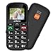 Produktbild Seniorenhandy, Artfone Mobiltelefon Senioren-Handy Großtastenhandy ohne Vertrag mit großen Tasten 1.77 Zoll Farbdisplay Notruftaste Taschenlampe Kamera GSM Dual SIM Rentner Handy (Schwarz)