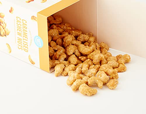Amazon merk - Happy Belly gekarameliseerde cashewnoten, 120 g x 4 - Afbeelding 3
