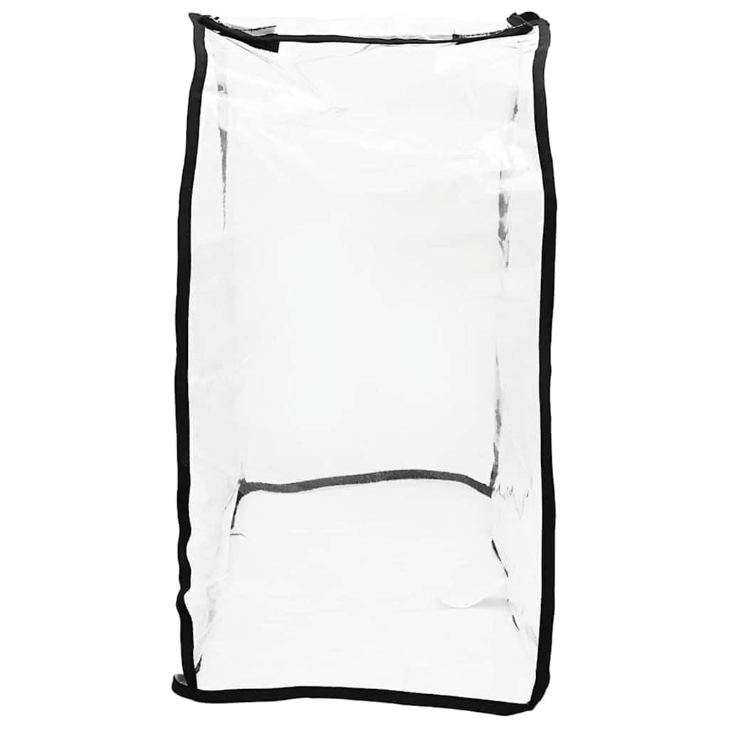 Transparente Tier Kinderwagenabdeckung aus PVC 66 x 35 x 59 cm, faltbar und tragbar, Regenverdeck für Hund, Katze, Welpe und Senior Buggy für Reise, Outdoor und Transport