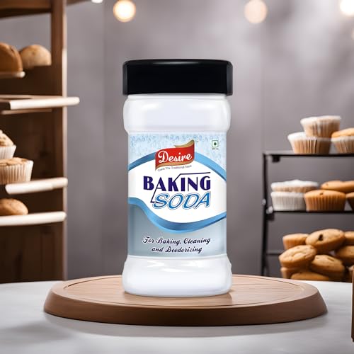 Image of Desire Baking Soda 100g | Premium Food Grade & 100% Pure Sodium Bicarbonate | Multipurpose Powder for Baking Cakes, Natural Cleaner, and Odour Remover