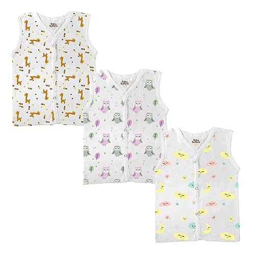 BabyButtons Comfortable and Stylish Unisex Baby Printed Cotton Clothing Set