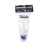 BPONG Official World Series of Beer Pong (WSOBP) Game Set 22 x White, Pro Cups + 2 x 3-Star, Tournament-Grade, Seamless Balls