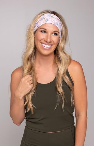 Image of Maven Thread Wide Workout Headbands for Women - Non-Slip Sweatbands for Gym, Running & Yoga