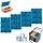 QuartzGlow 4pcs Reusable Ice Packs for Lunch Boxes & Coolers, (6”x4”x0.7”) Slim Freezer Packs for Lunch Bags, Small Non-Toxic Cooler for Picnic & Camping