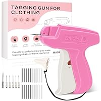 Stitch Gun for Clothes, For Temporary Fixing of Clothes - Mini Sewing Kit, Quick Clothing Fixer, Sewing Tool Kits, 1000 Black & 1000 White 5mm Mini Fasteners, With 6 Needles (Rose Red)