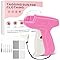Stitch Gun for Clothes, For Temporary Fixing of Clothes - Mini Sewing Kit, Quick Clothing Fixer, Sewing Tool Kits, 1000 Black & 1000 White 5mm Mini Fasteners, With 6 Needles (Rose Red)