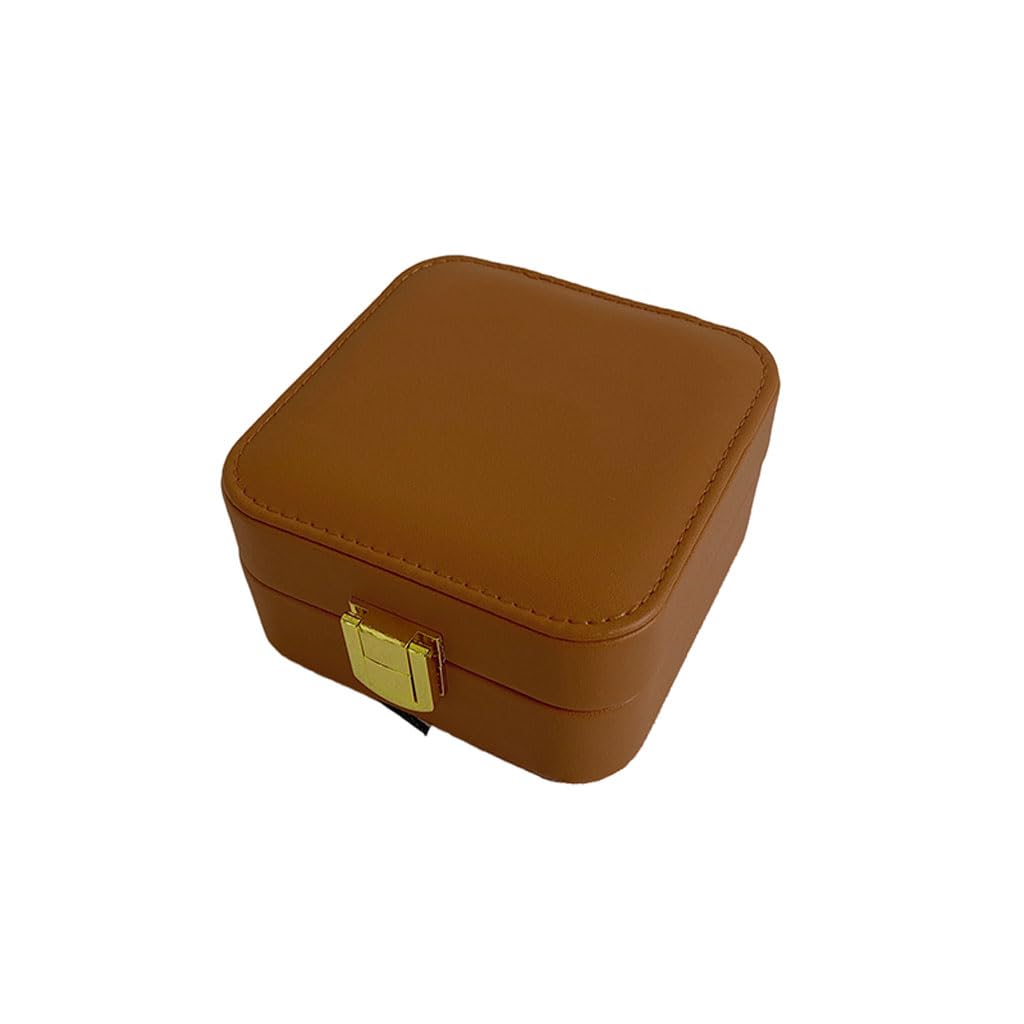 CVHfhjTG jewellery box, Jewelry Storage Case with Small Compartments, Boxes for Necklaces Earrings Rings Bracelet Women Girls(A)