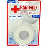 JOHNSON & JOHNSON Band-AID First Aid Paper Tape 1 Inch X 10 Yards 10 Yards (Pack of 3)