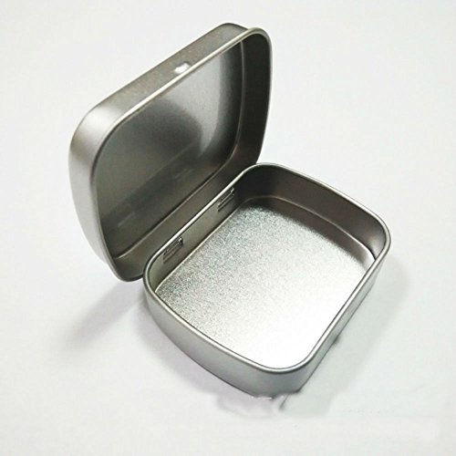 Akoak, 6 contenitori in metallo con cardini, da