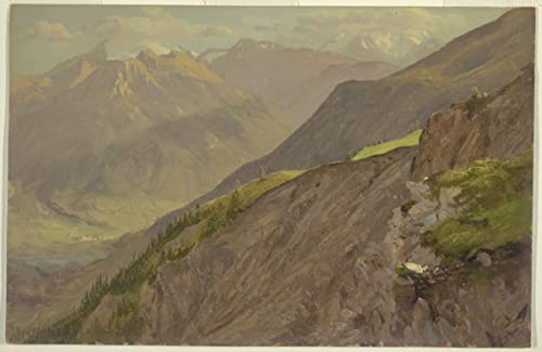 Impression d'affiches sur toile de l'œuvre le Goell et Watzmann 60x90cm