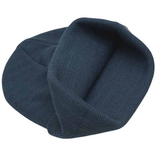 Image of 55cube Knit Beanie Hat Cuffed Plain Skull Cap for Men Women