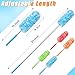 Tanlade 12 Pcs Microfiber Feather Duster for Cleaning 13-31 Inch Extendable Cobweb Dusters Ceiling Fan Duster Washable Bendable Tool for Office Car Window Furniture (Bright Color)