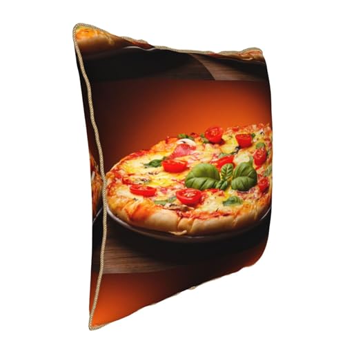Housse de coussin velours pizza pour déco salon cocooning - 3